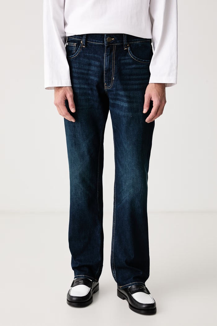 Guess Jeans Ίσια Ανδρικά σκούρο μπλε M6BA1B.D1858