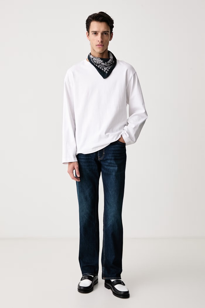 Guess Jeans Ίσια Ανδρικά M6BA1B.D1858 σκούρο μπλε AW26