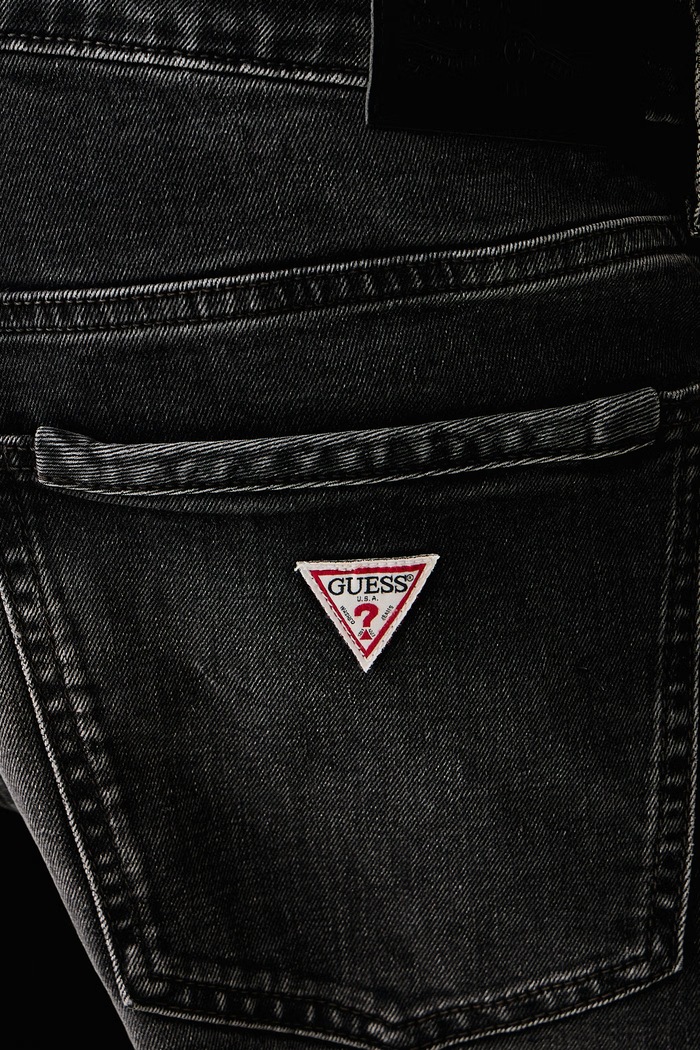 Jeansy straight męskie Guess Jeans M6BA1B.D1857 szary