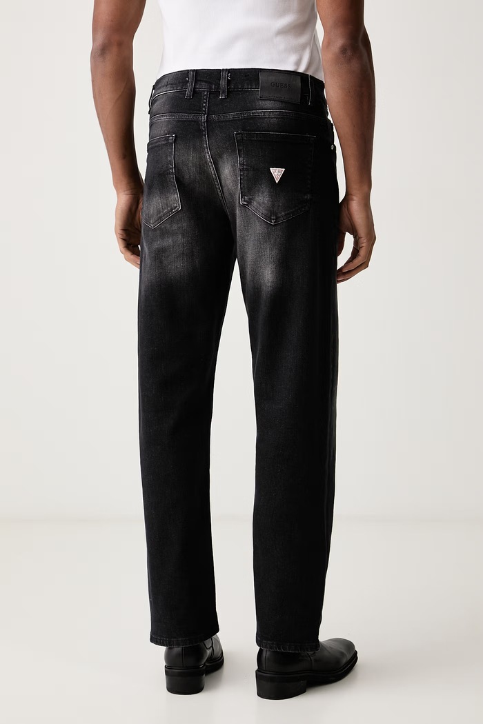 Odzież Guess Jeansy relaxed fit męskie FINNLEY M6BA82.D2063 czarny