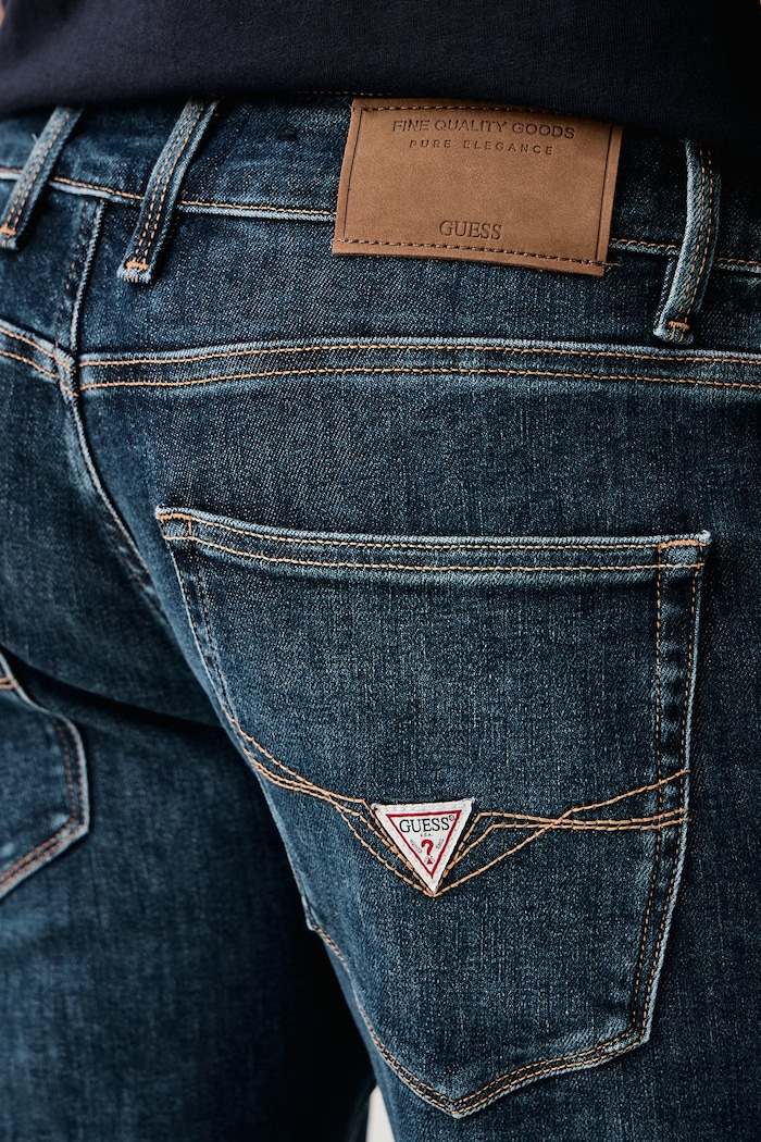 Odzież Guess Jeansy slim fit męskie ANGELS M6BAN2.D2044 granatowy