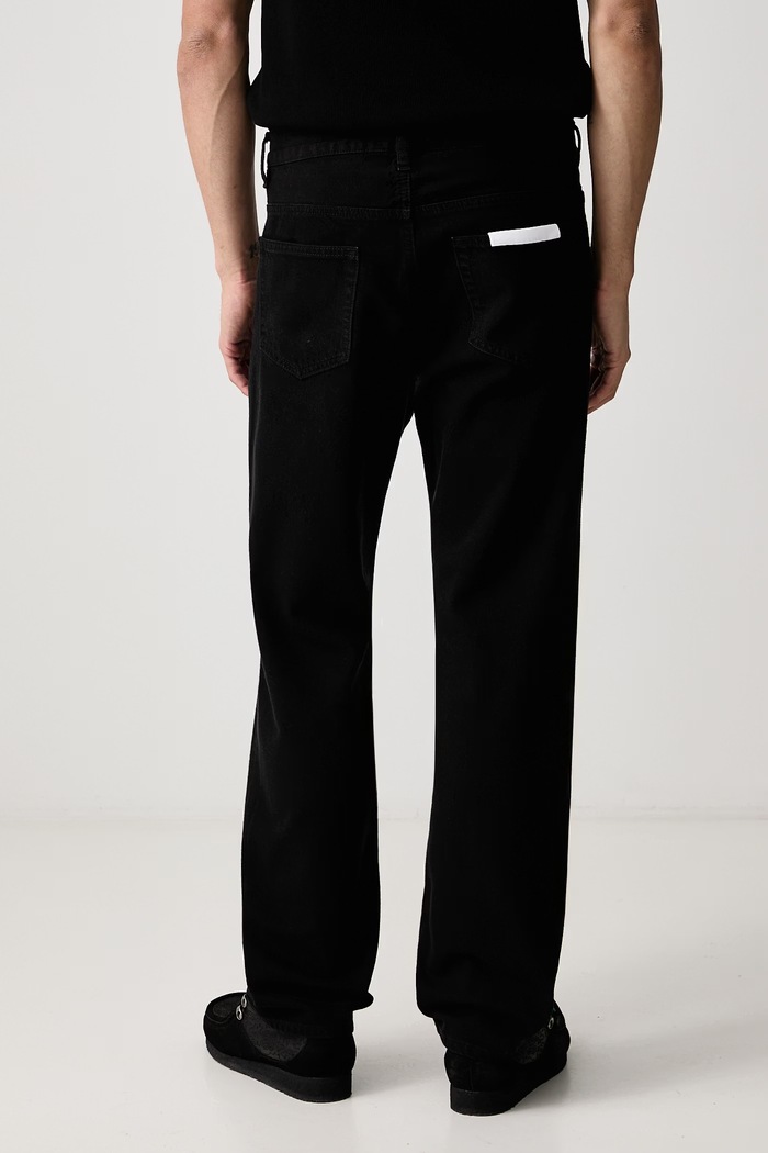Odzież Frame THE STRAIGHT JEAN jeansy straight męskie LMHST246 czarny