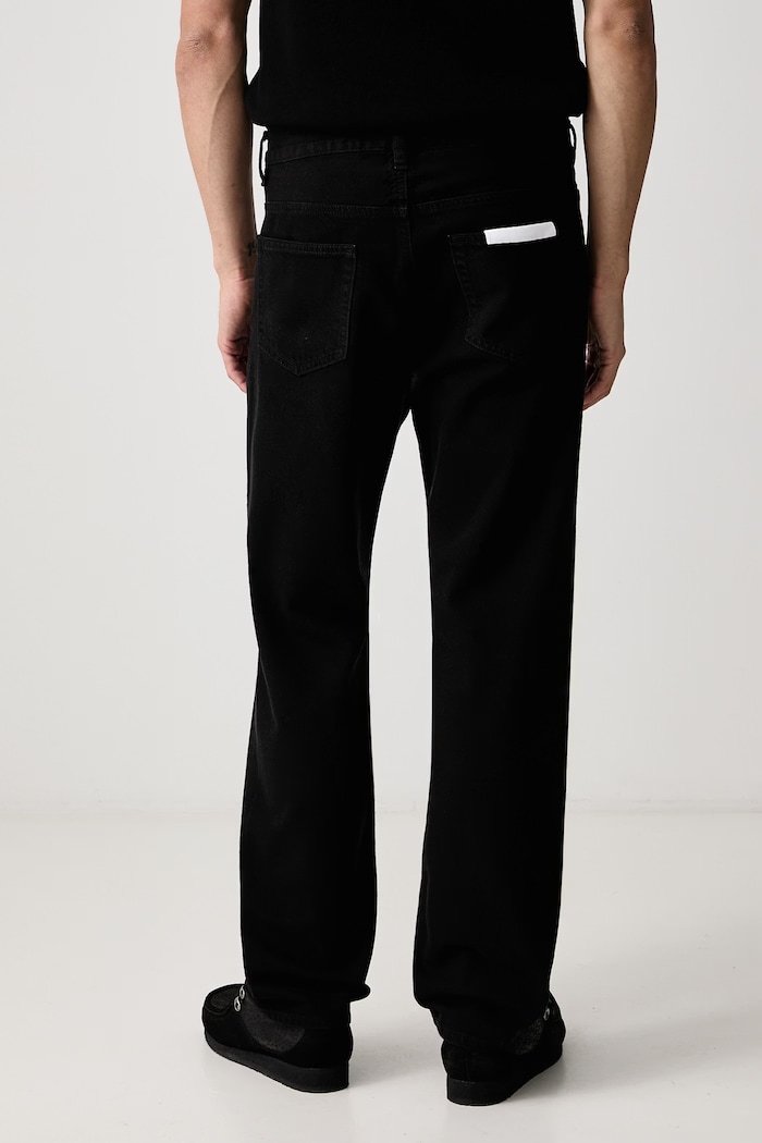 Odzież Frame THE STRAIGHT JEAN jeansy straight męskie LMHST246 czarny