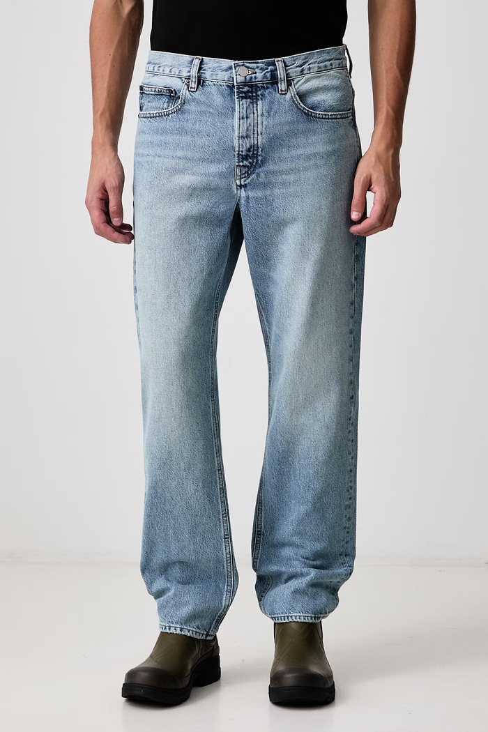 Frame THE STRAIGHT JEAN jeansy straight męskie niebieski LMHST105