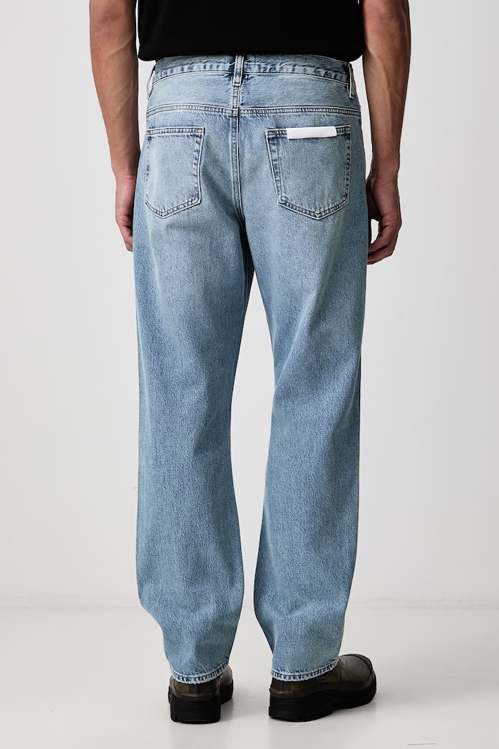 Odzież Frame THE STRAIGHT JEAN jeansy straight męskie LMHST105 niebieski