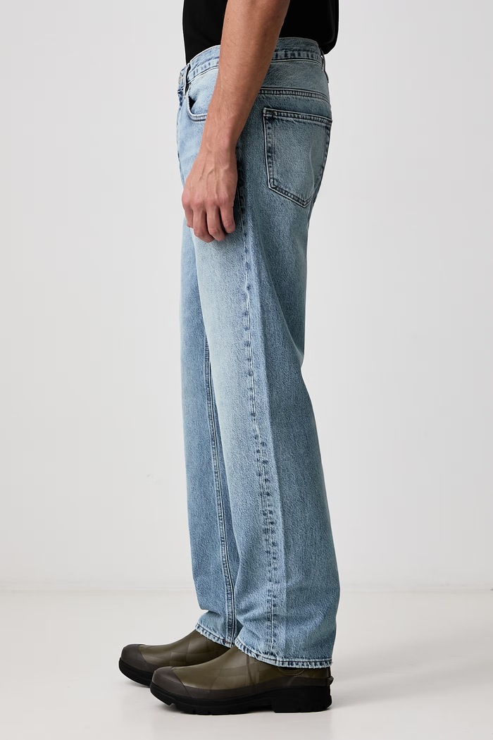 THE STRAIGHT JEAN jeansy straight męskie Frame LMHST105 niebieski