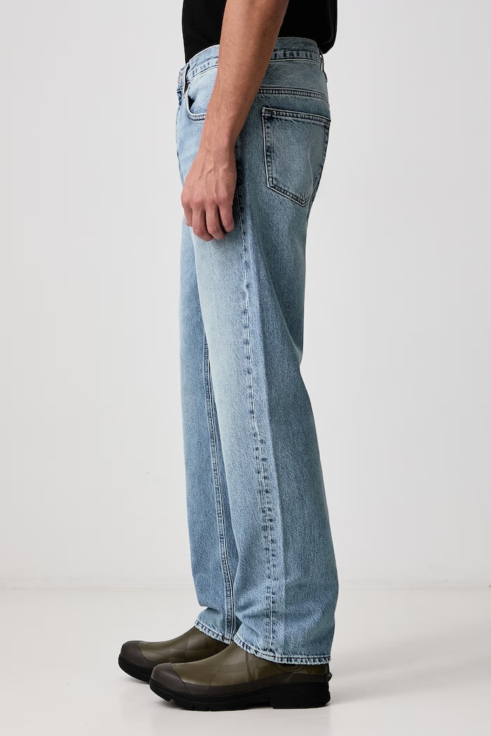 THE STRAIGHT JEAN jeansy straight męskie Frame LMHST105 niebieski