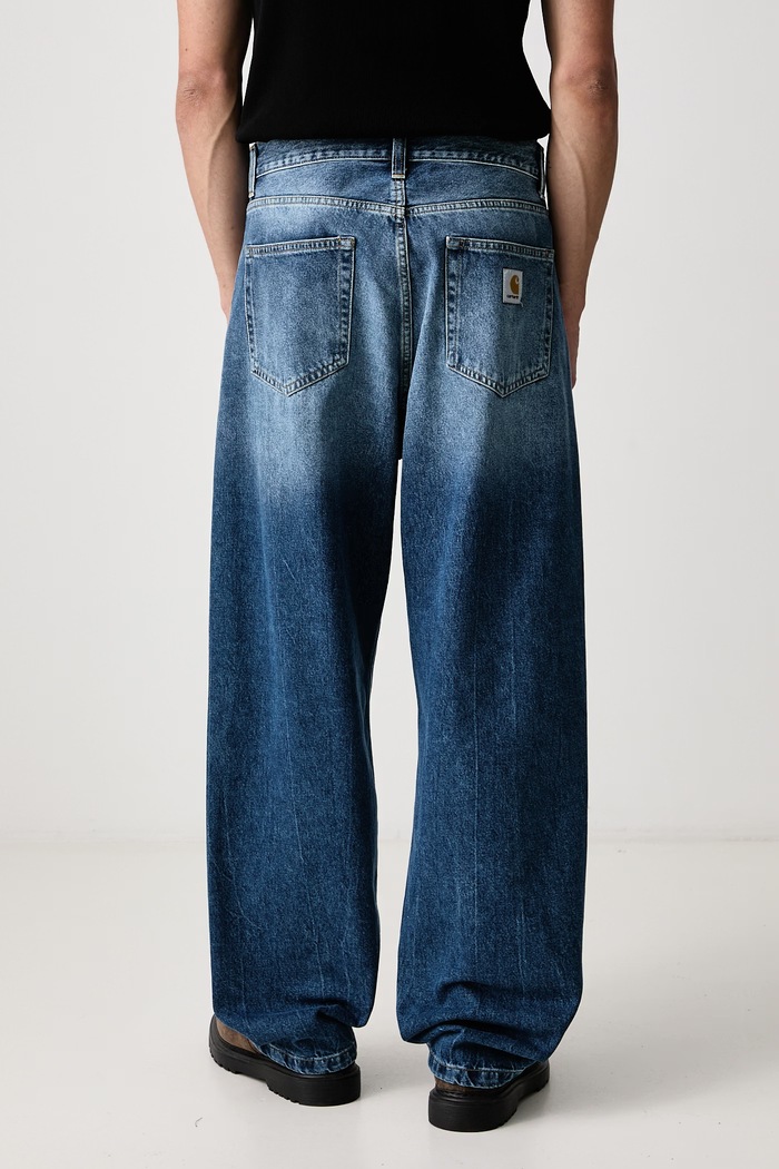 Дрехи Carhartt WIP Landon дънки свободни мъжки I030468.017X син