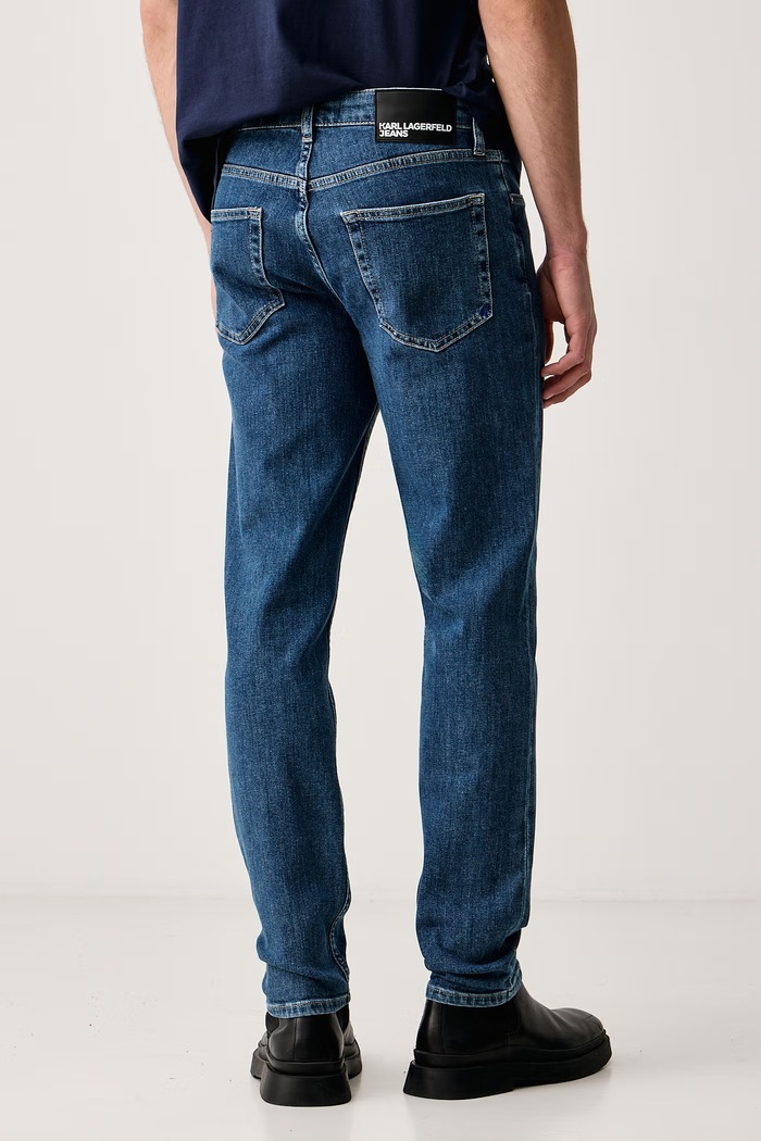 Odzież Karl Lagerfeld Jeans Jeansy slim fit męskie B4M10034 niebieski