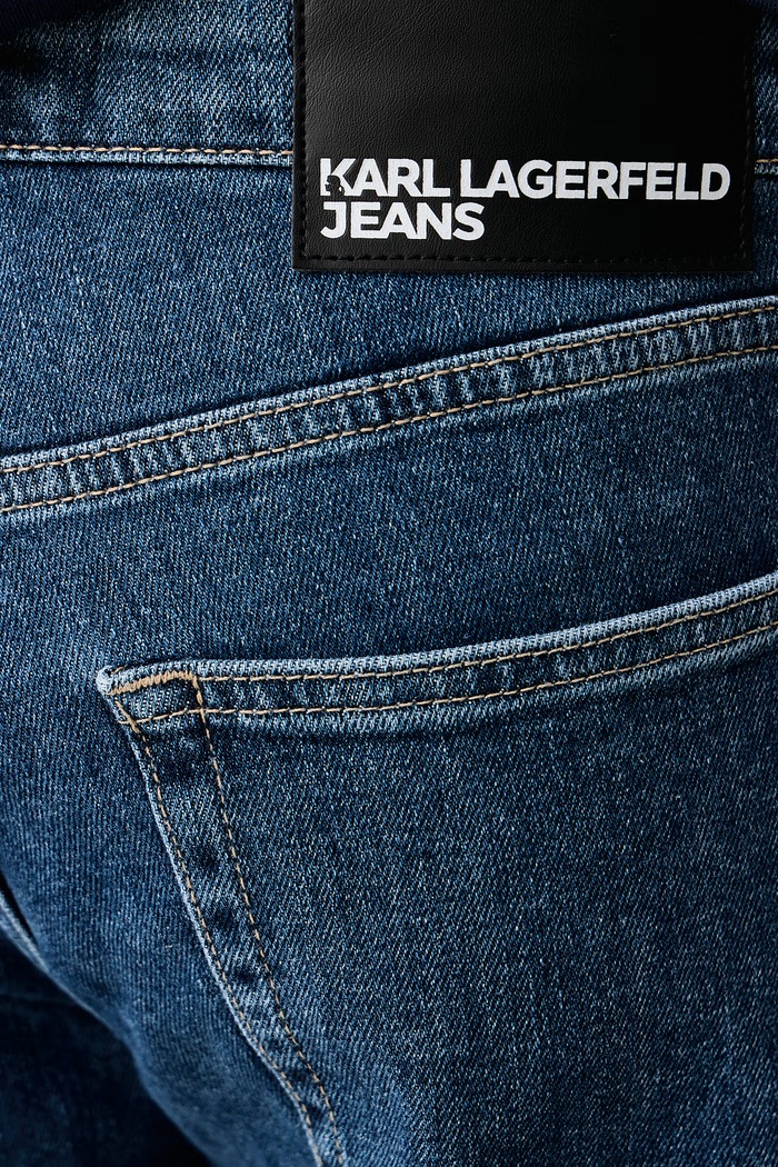 Jeansy slim fit męskie Karl Lagerfeld Jeans B4M10034 niebieski