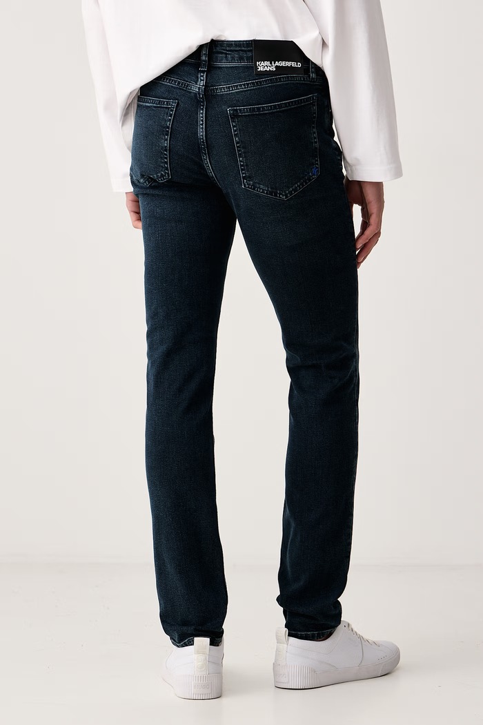Ρούχα Karl Lagerfeld Jeans Skinny Ανδρικά B4M10030 σκούρο μπλε