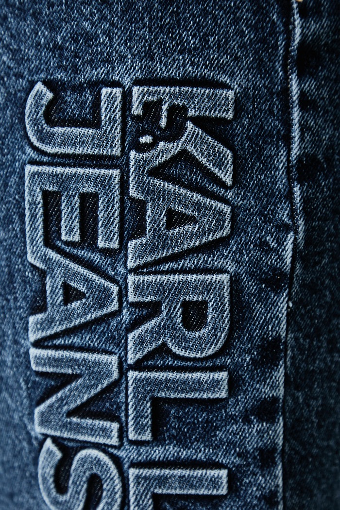 Jeansy straight męskie Karl Lagerfeld Jeans B4M10028 niebieski