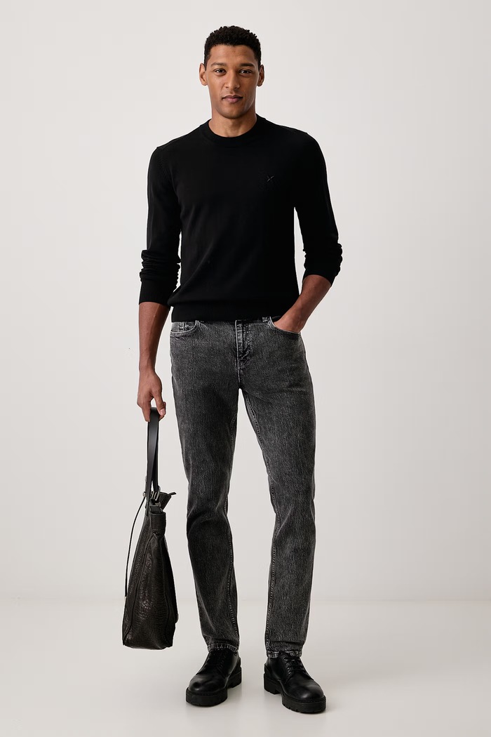 Karl Lagerfeld Jeans Rifle slim fit pánske B4M10025 čierna AW26