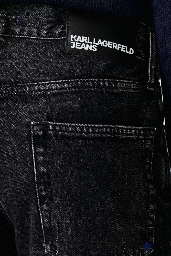 Tapered traperice za muškarce Karl Lagerfeld Jeans B4M10004 crna