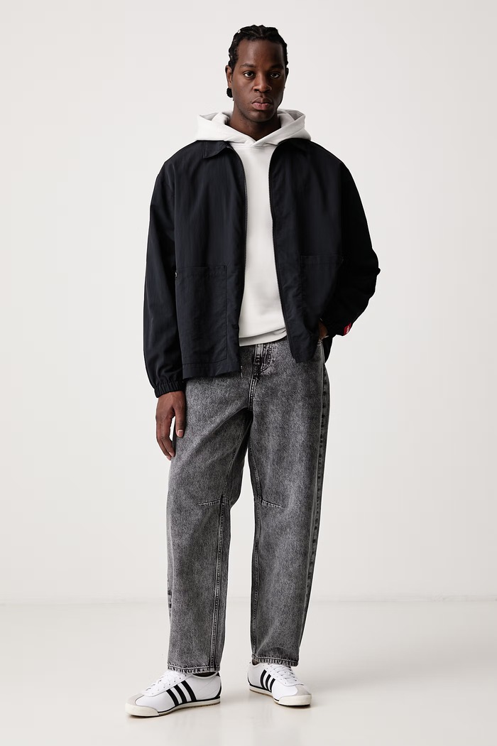 Karl Lagerfeld Jeans Rifle relaxed fit pánske B1M10104 sivá AW26