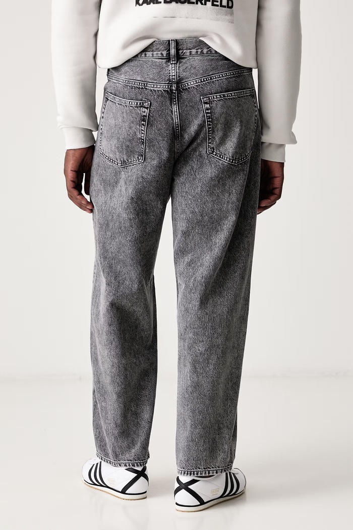 Oblečenie Karl Lagerfeld Jeans Rifle relaxed fit pánske B1M10104 sivá