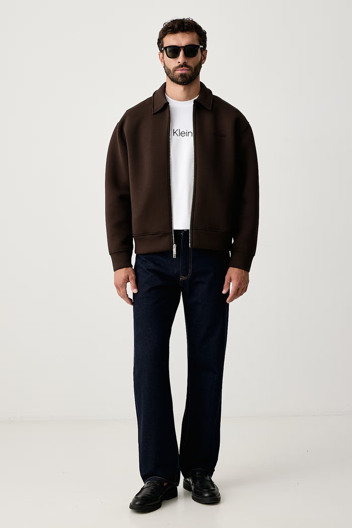 Calvin Klein Jeans Jeansy straight męskie LV04RD933G granatowy AW26