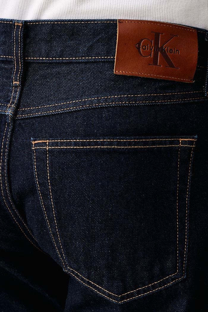 Jeansy straight męskie Calvin Klein Jeans LV04RD933G granatowy
