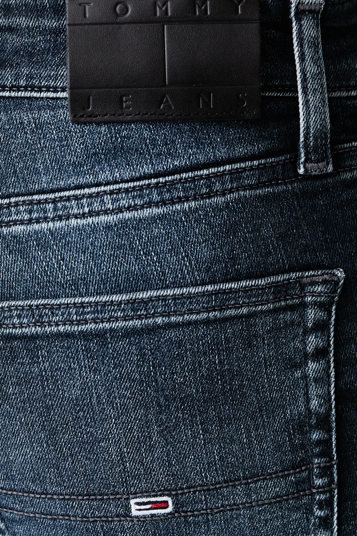 Jeansy slim taper męskie Tommy Jeans DM0DM21901 granatowy