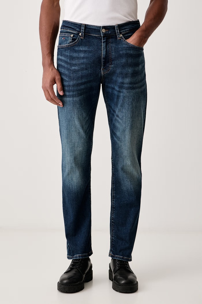 Tommy Jeans Jeansy straight męskie niebieski DM0DM21892