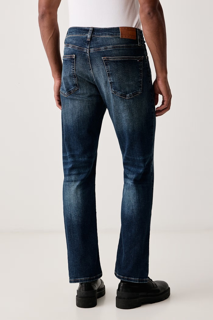Odzież Tommy Jeans Jeansy straight męskie DM0DM21892 niebieski