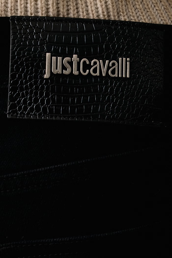 Jeansy regular męskie Just Cavalli 81OAB5R0.CDWC5 czarny