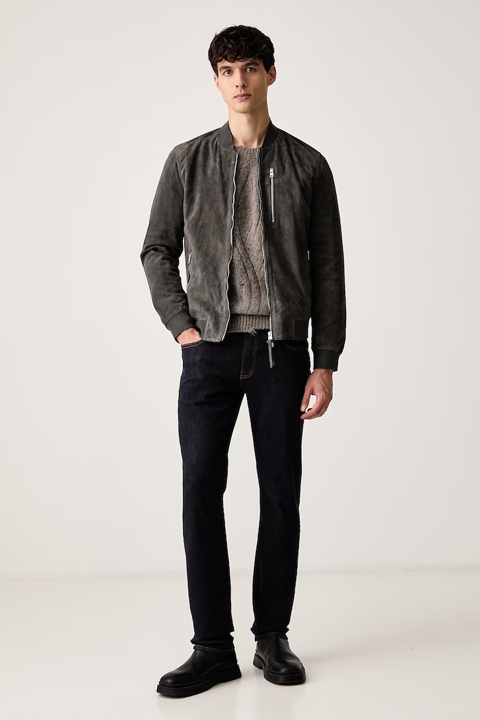 AllSaints Jeansy regular męskie SID M043EF granatowy AW26