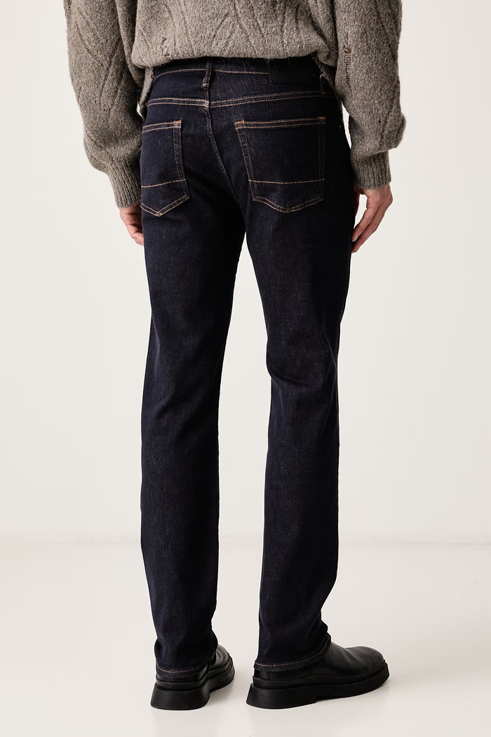 Odzież AllSaints Jeansy regular męskie SID M043EF granatowy