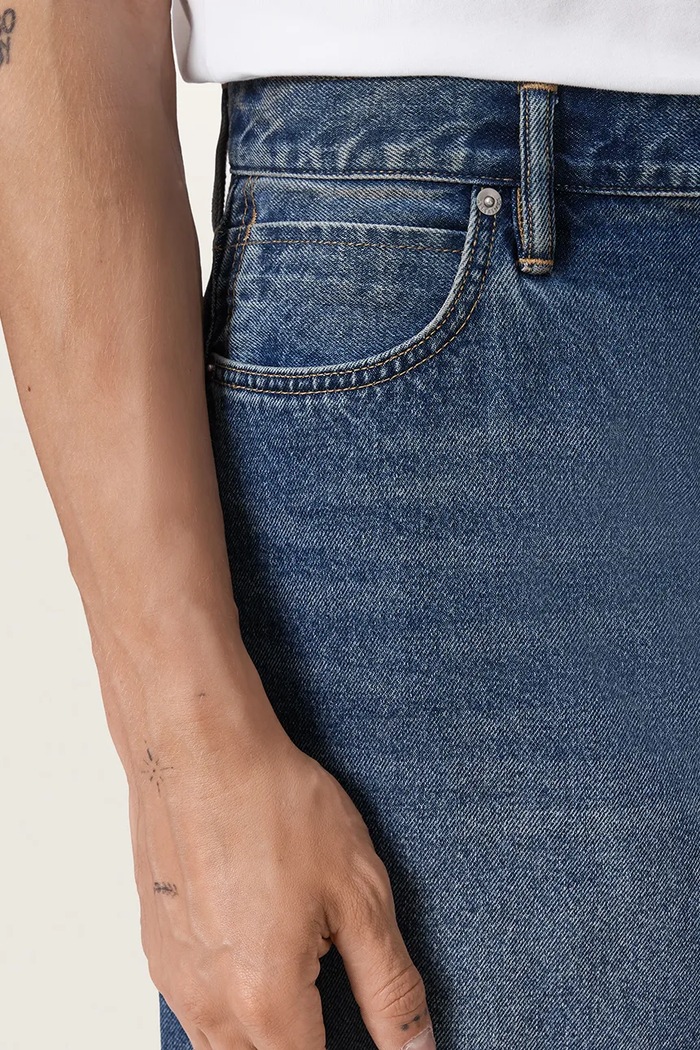 Jeansy barrel męskie SLOUCH AllSaints niebieski M030EF