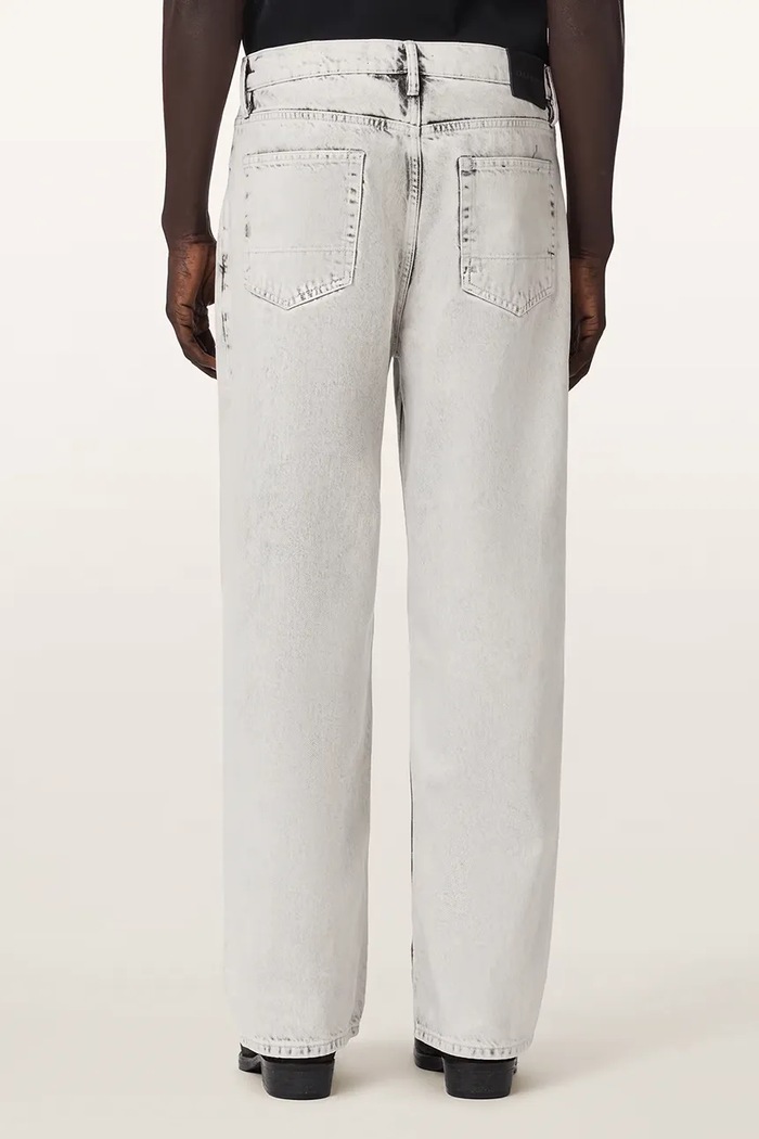 AllSaints Jeansy wide leg męskie LENNY M023EF szary AW26