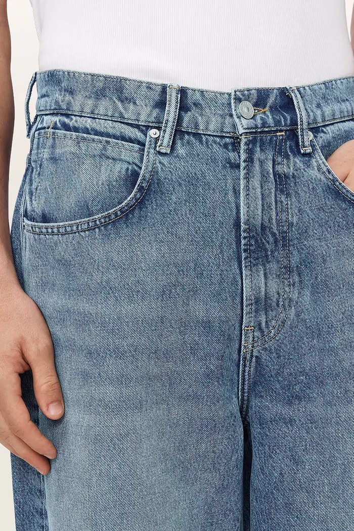 AllSaints jeansy relaxed fit męskie RIVET M037EF niebieski