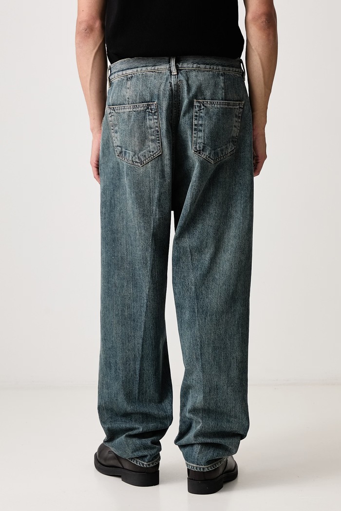 Oblečenie Rick Owens DRKSHDW Joris rifle straight pánske DU02F6356.DMI modrá