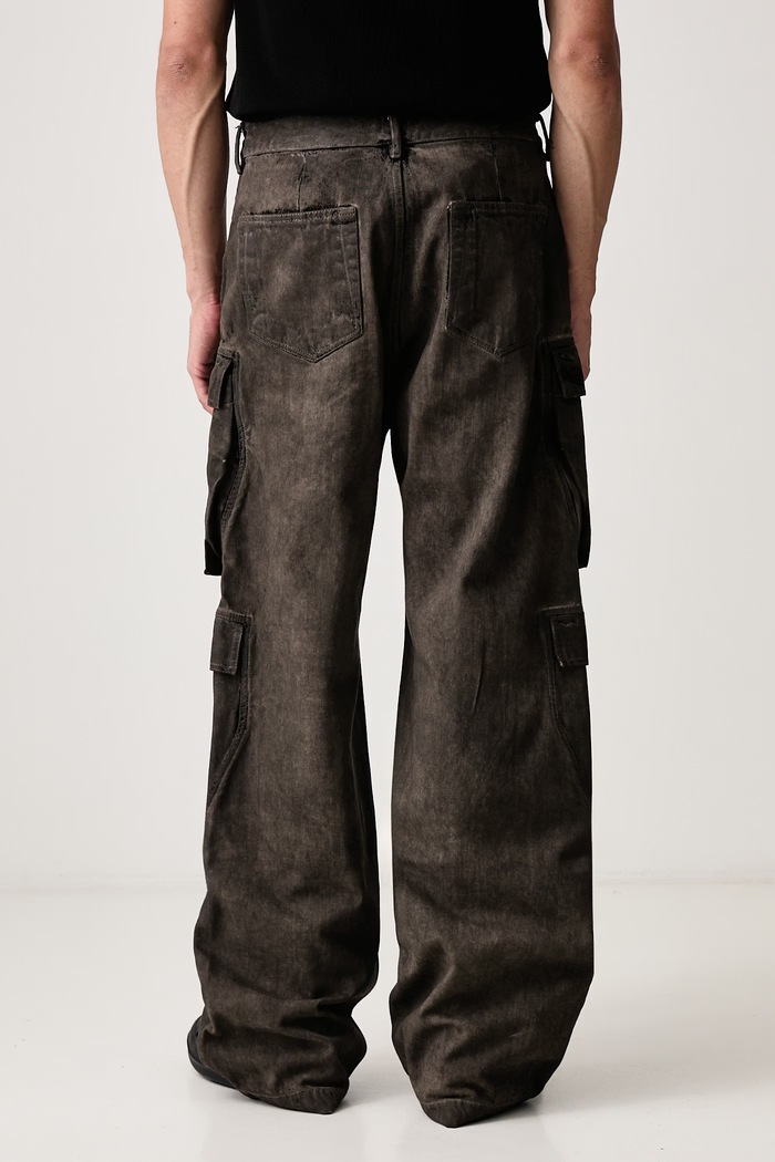 Oblečenie Rick Owens DRKSHDW Double Cargo rifle relaxed fit pánske DU02F6361.DRK sivá