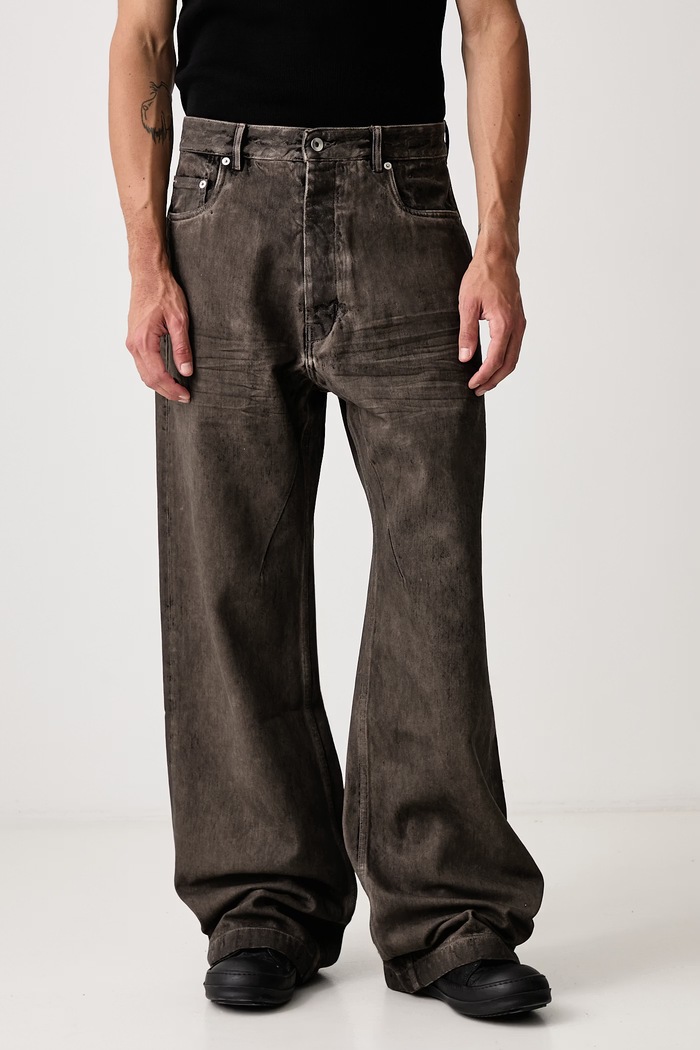 Rick Owens DRKSHDW Geth rifle relaxed fit pánske sivá DU02F6351.DRK