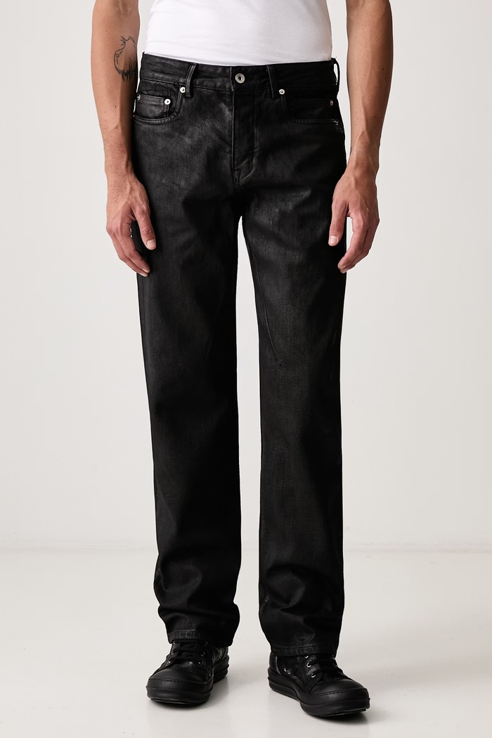 Rick Owens DRKSHDW Fog cut rifle straight pánske čierna DU02F6397.BW