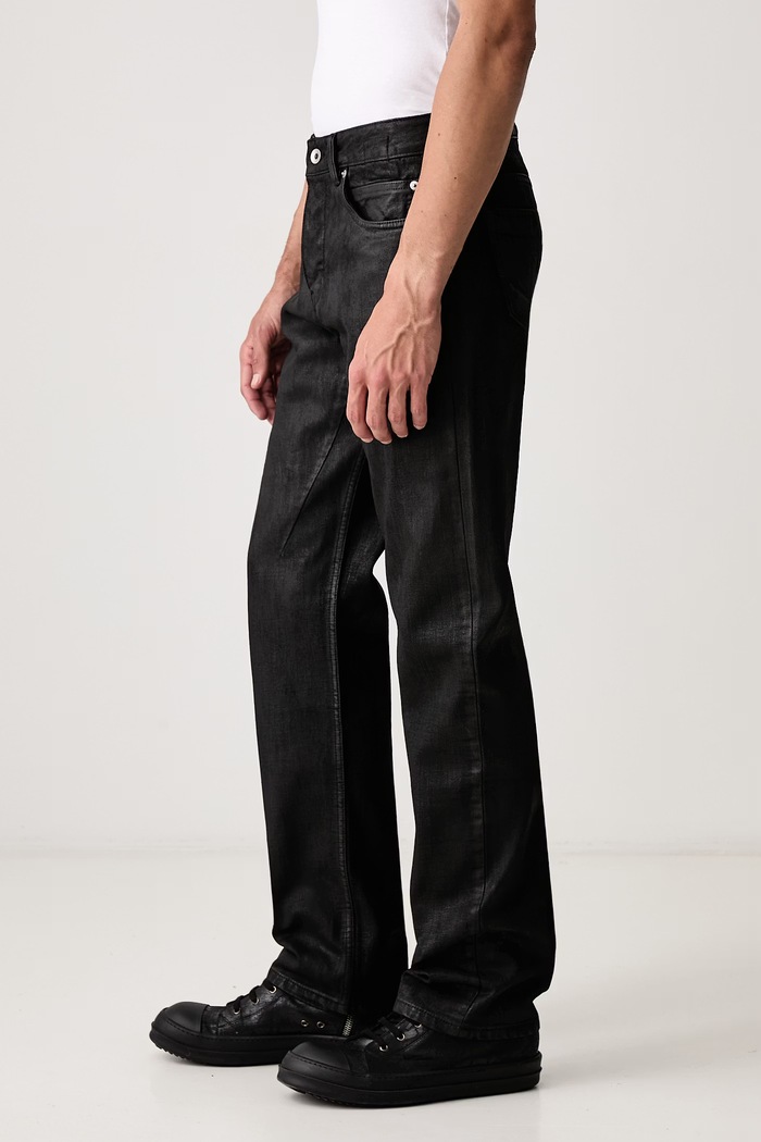 Fog cut rifle straight pánske Rick Owens DRKSHDW DU02F6397.BW čierna