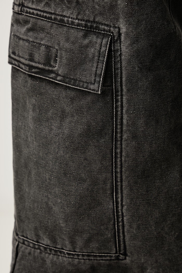 Double Cargo blugi relaxed fit pentru bărbați Rick Owens DRKSHDW gri DU02F6361.CVG