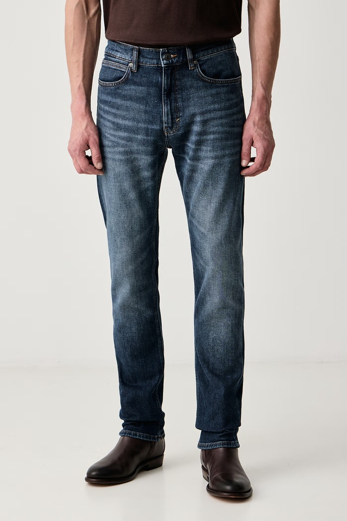 HUGO Τζιν slim fit ανδρικά HUGO σκούρο μπλε 50568104