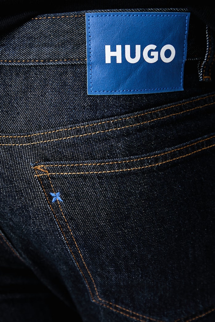 Slim fit džíny pánské Ash HUGO Blue 50572791 námořnická modř