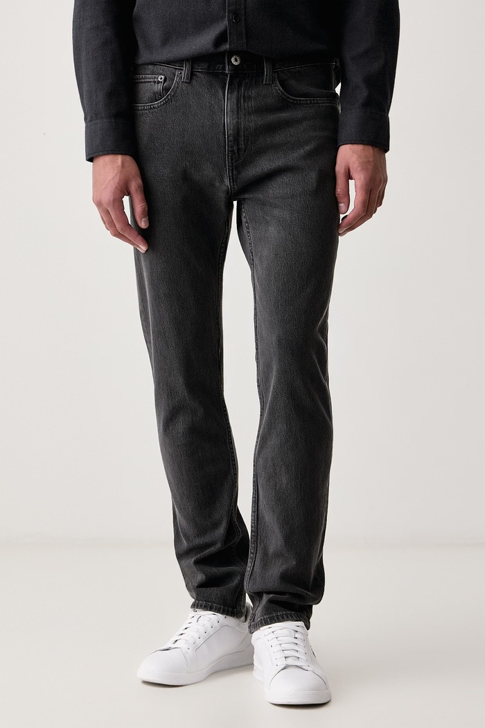 HUGO Blue Slim kavbojke moške Ash siva 50572790