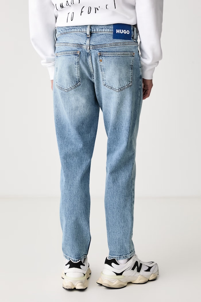 Odzież HUGO Blue Jeansy tapered męskie Brody 50567989 niebieski