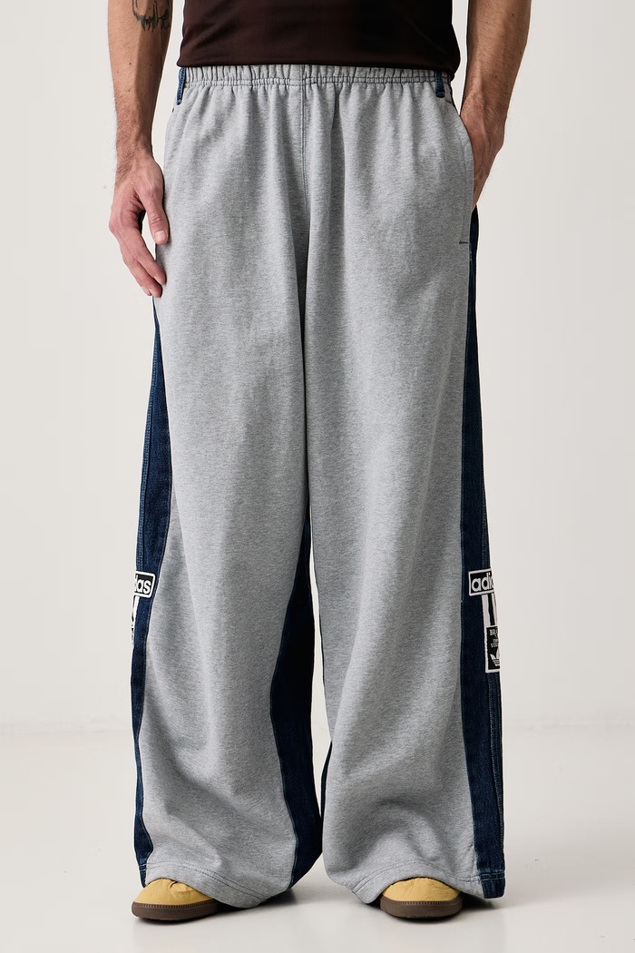 adidas Originals Spodnie dresowe męskie bawełniane Adibreak szary KQ8895