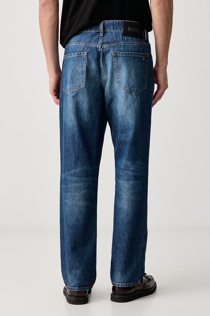 Odjeća BOSS Orange Relaxed fit traperice za muškarce KEYES-4 BO 50575220 plava