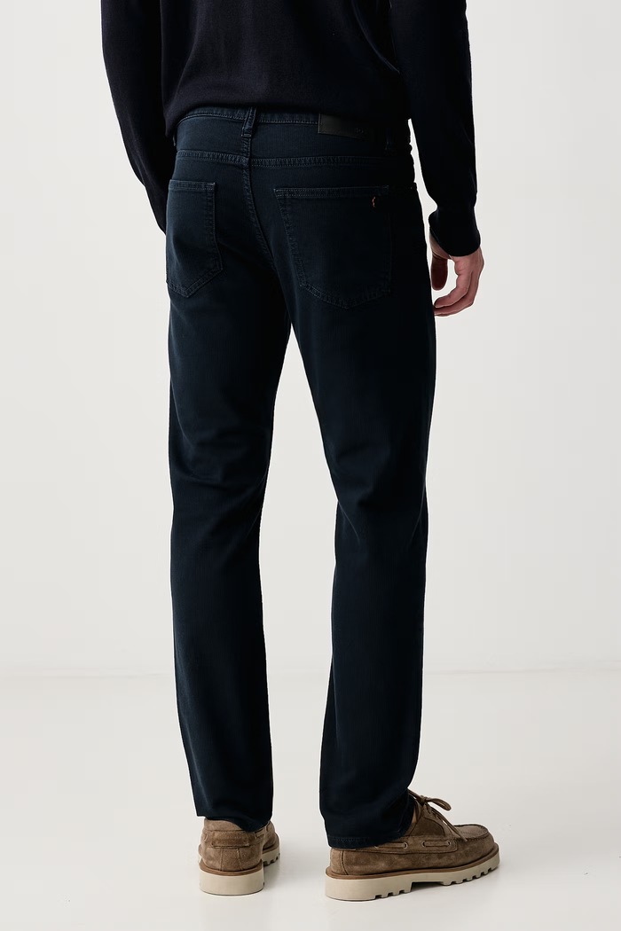 Odzież BOSS Orange Jeansy slim fit męskie DELAWARE BO 50570881 granatowy