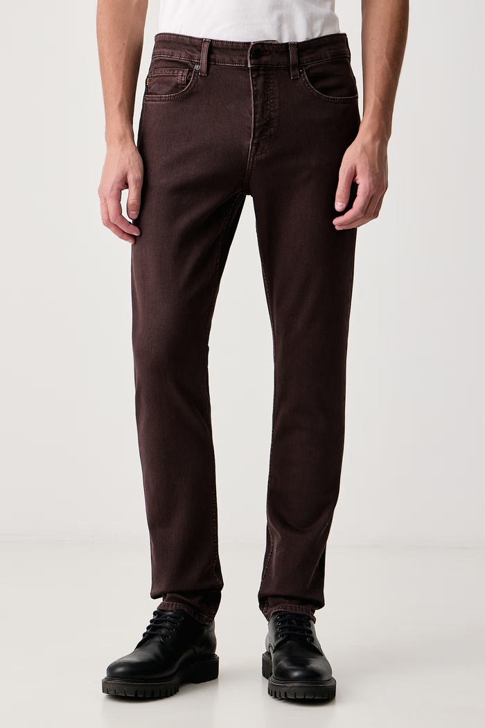 BOSS Orange Jeansy slim fit męskie DELAWARE BO brązowy 50570881