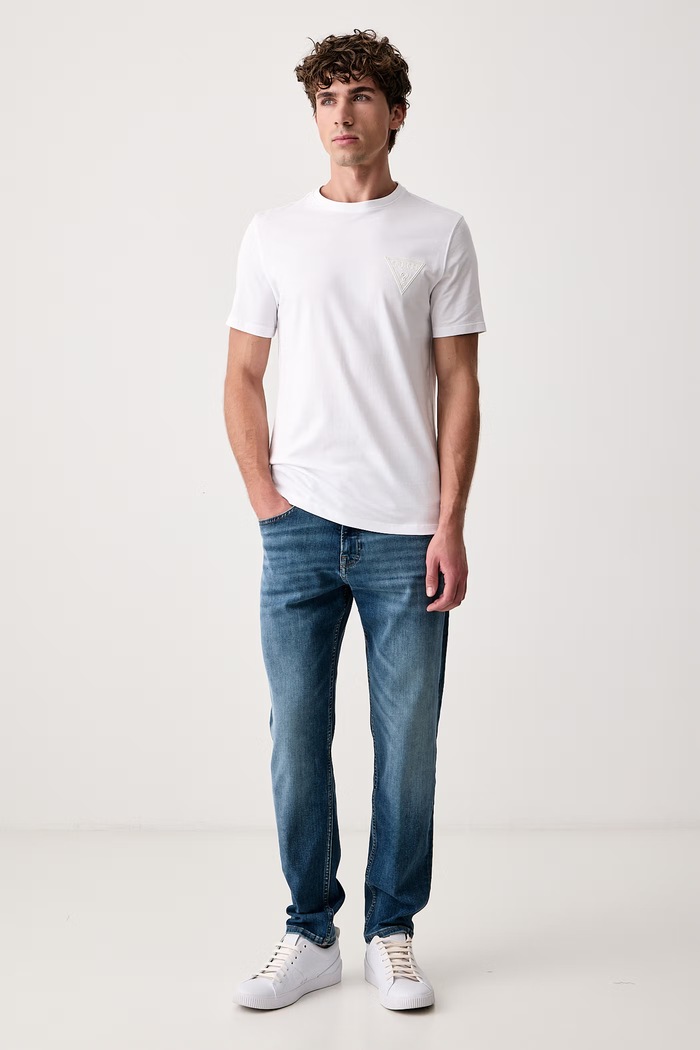 BOSS Orange Slim fit traperice za muškarce ONYX BO 50570870 plava AW26