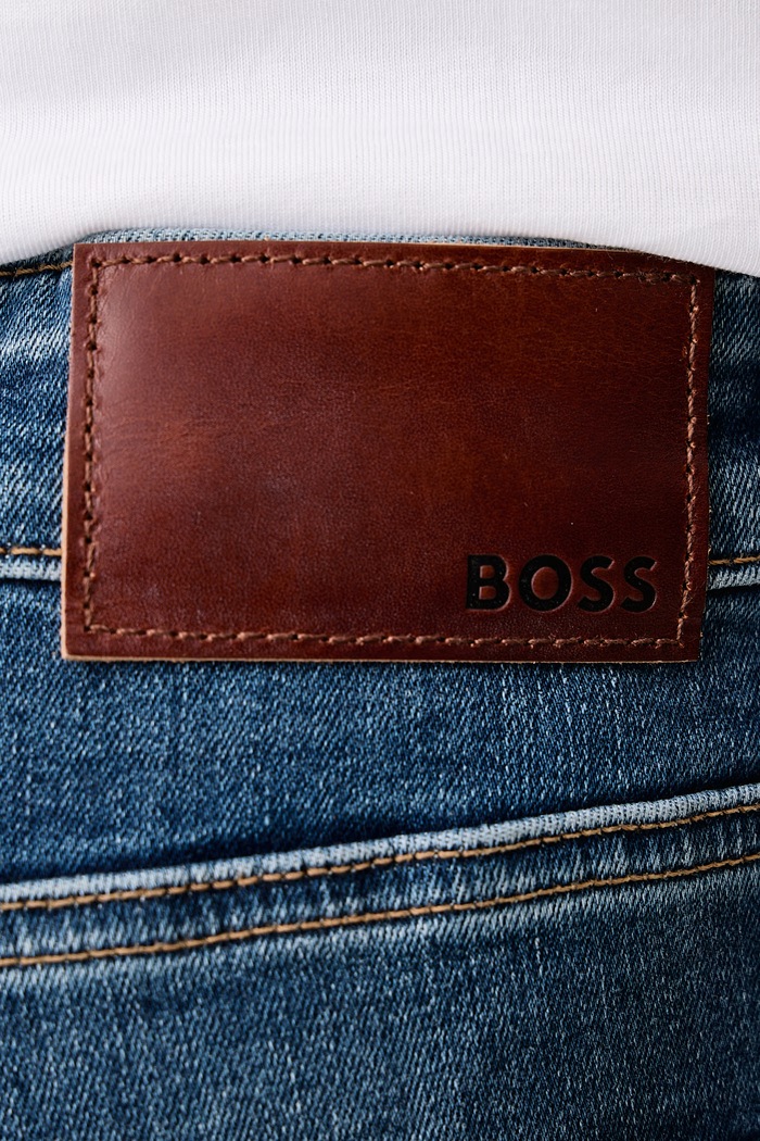 Slim fit traperice za muškarce ONYX BO BOSS Orange 50570870 plava