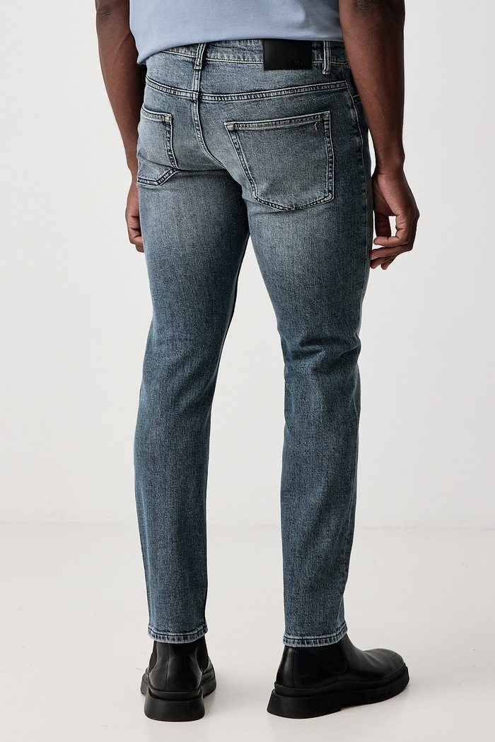 Odzież BOSS Orange Jeansy slim fit męskie DELAWARE BO 50570865 niebieski