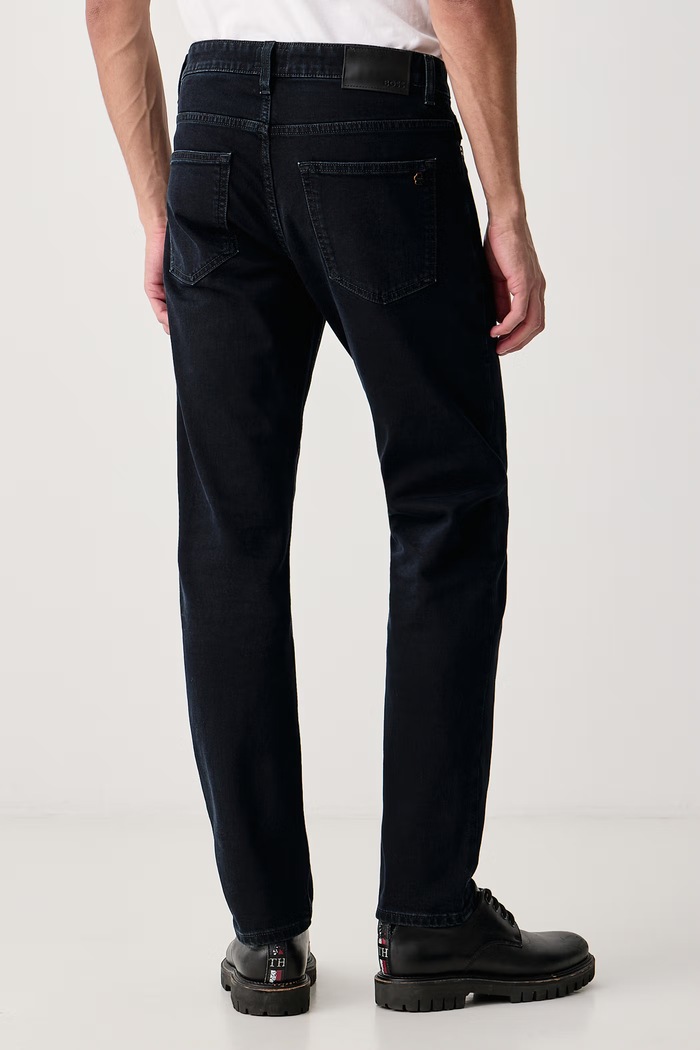 Oblečení BOSS Orange Slim fit džíny pánské DELAWARE BO 50569140 námořnická modř