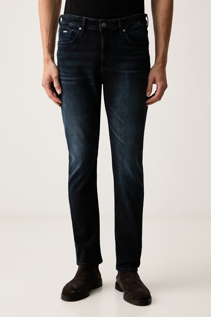 BOSS slim fit Ανδρικά P-Delaware σκούρο μπλε 50571822